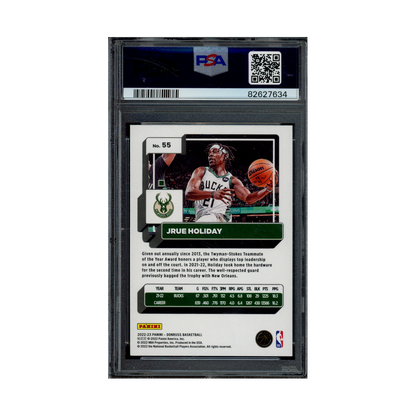 Jrue Holiday 2022 Panini Donruss Basketball Dragon Choice PSA 9