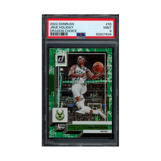 Jrue Holiday 2022 Panini Donruss Basketball Dragon Choice PSA 9