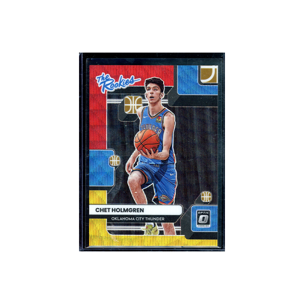 Chet Holmgren 2022-23 Panini Donruss Optic Basketball The Rookies Red Gold Wave Rookie /99