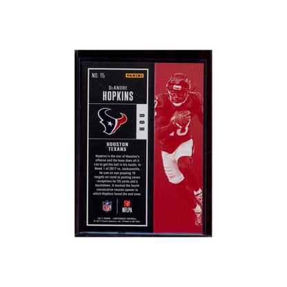 DeAndre Hopkins 2017 Panini Contenders Football Cracked Ice /25