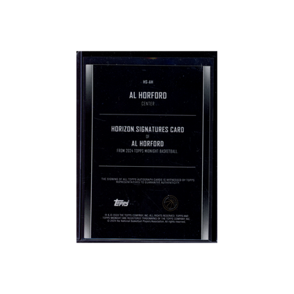 Al Horford Topps Midnight Basketball Horizon Signature /75