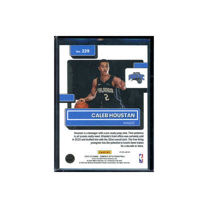 Caleb Houstan 2022-23 Panini Donruss Optic Basketball Rated Rookie Dragon Choice