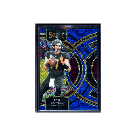 Sam Howell 2023 Panini Select Football Blue Disco /25
