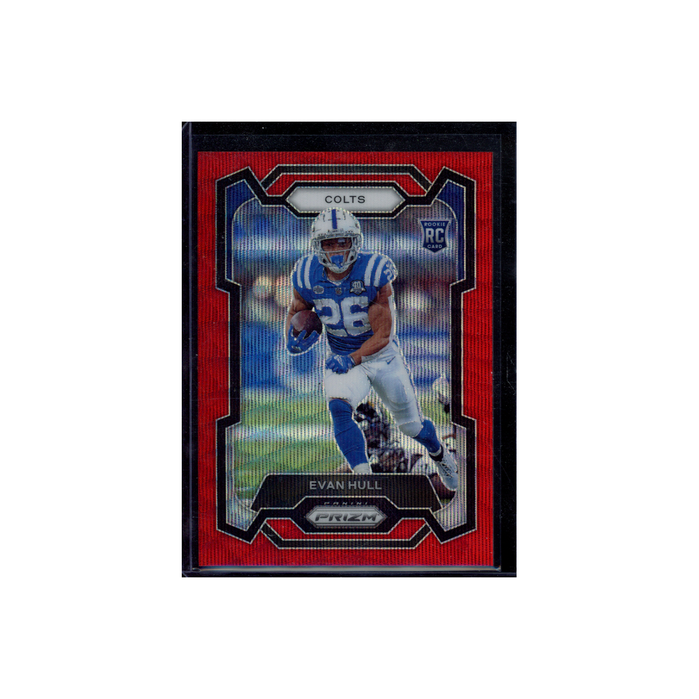 Evan Hull 2023 Panini Prizm Football Rookie Red Wave /149