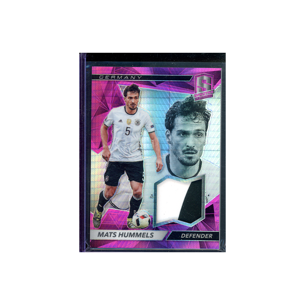 Mats Hummels 2016-17 Panini Spectra Soccer Patch Pink /25