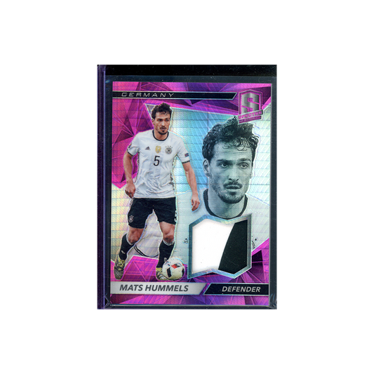 Mats Hummels 2016-17 Panini Spectra Soccer Patch Pink /25