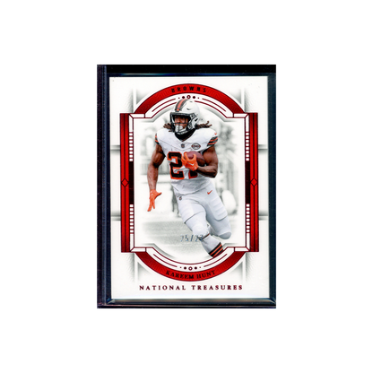 Kareem Hunt 2023 Panini National Treasures Football Red /27