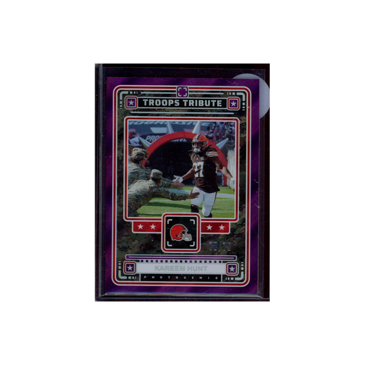 Kareem Hunt 2024 Panini Photogenic Football Troops Tribute /75