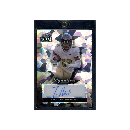 Travis Hunter 2024 Leaf Metal Signature Series Auto Cracked Ice 1/1