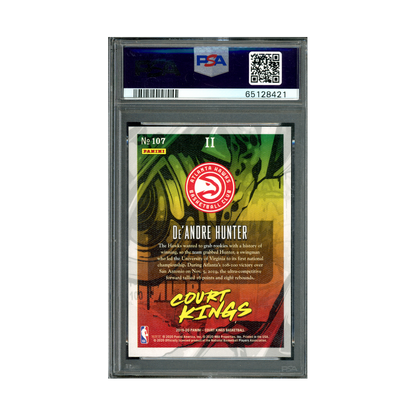 De'Andre Hunter 2019 Panini Court Kings Basketball Rookies II PSA 9