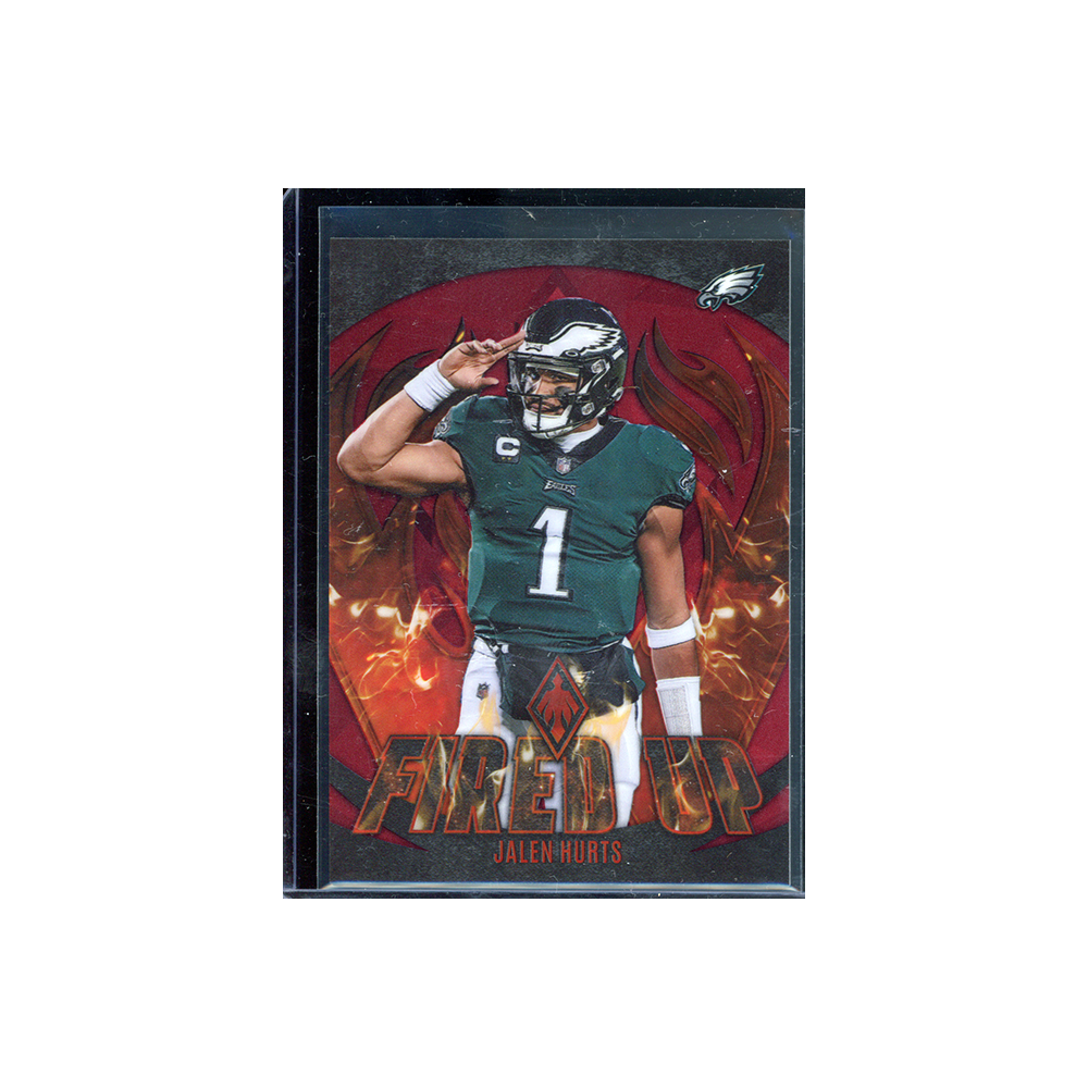 Jalen Hurts 2023 Panini Phoenix Football Fired Up Red /199