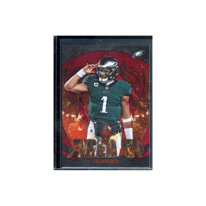 Jalen Hurts 2023 Panini Phoenix Football Fired Up Red /199