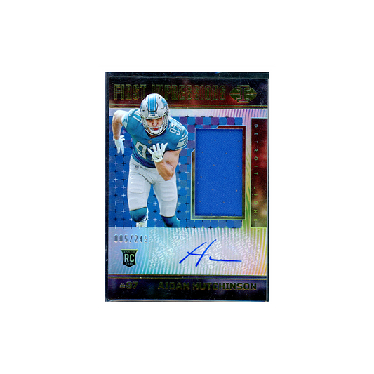 Aidan Hutchinson 2022 Panini Illusions Football First Impressions RPA /249