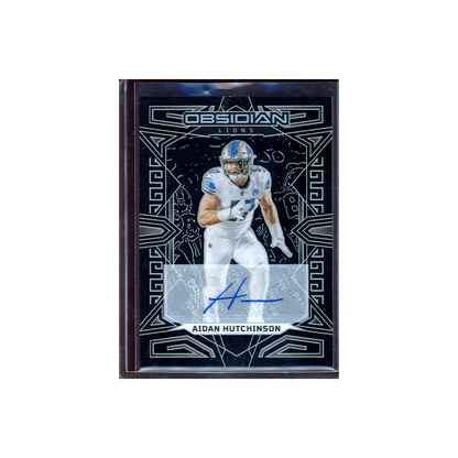 Aidan Hutchinson 2023 Panini Obsidian Football Auto
