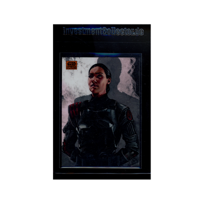 Iden Versio 2024 Topps Star Wars Galaxy Chrome Orange /25