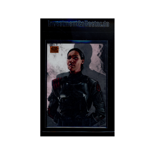 Iden Versio 2024 Topps Star Wars Galaxy Chrome Orange /25