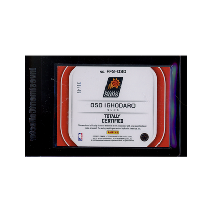 Oso Ighodaro 2024-25 Panini Totally Certified Basketball RPA /49