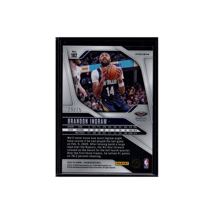 Brandon Ingram 2024-25 Panini Prizm Basketball Purple Fast Break /75