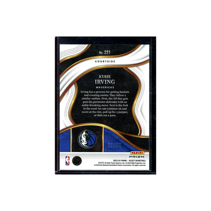 Kyrie Irving 2023-24 Panini Select Basketball Courtside Light Blue Disco /99