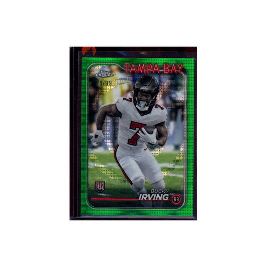 Bucky Irving 2024 Topps Chrome Football Rookie Green /99