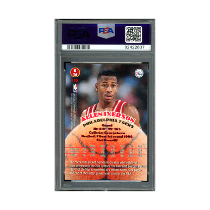 Allen Iverson 1996 Stadium Club Rookies 2 PSA 9