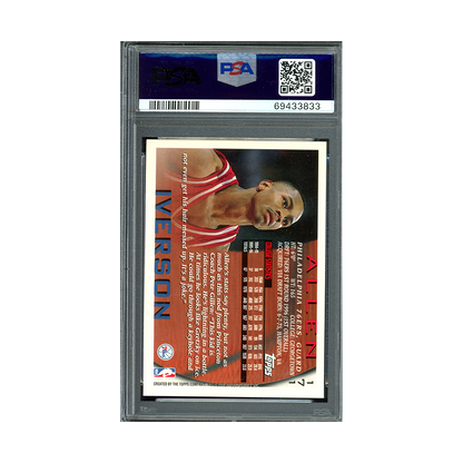 Allen Iverson 1996 Topps Rookie PSA 9