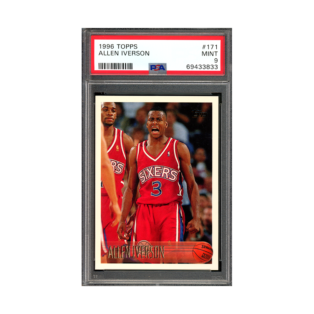 Allen Iverson 1996 Topps Rookie PSA 9