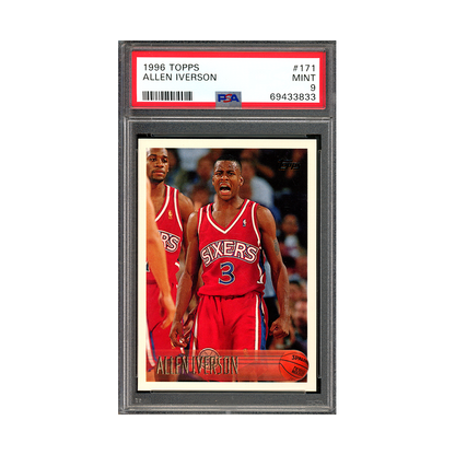 Allen Iverson 1996 Topps Rookie PSA 9