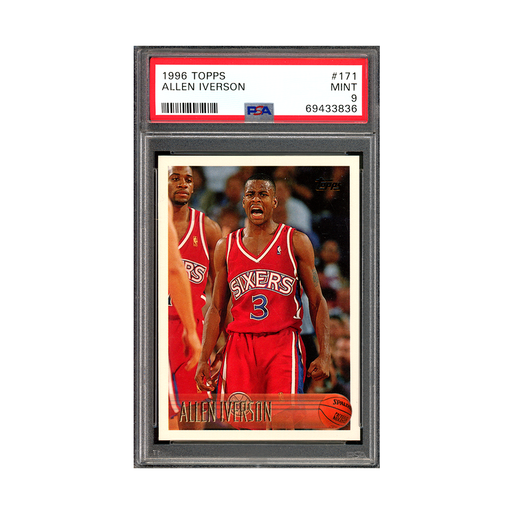 Allen Iverson 1996 Topps Rookie PSA 9