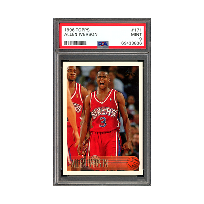 Allen Iverson 1996 Topps Rookie PSA 9