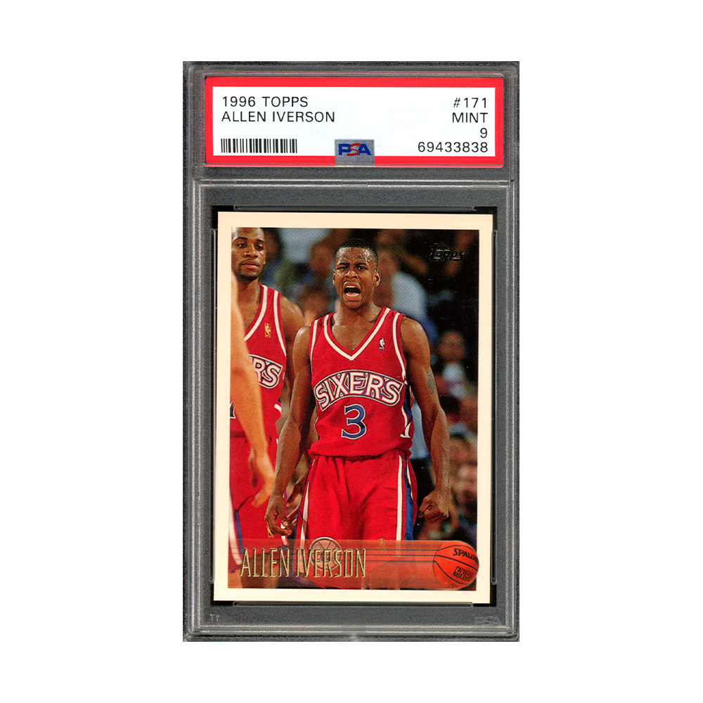 Allen Iverson 1996 Topps Rookie PSA 9