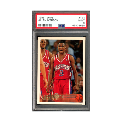 Allen Iverson 1996 Topps Rookie PSA 9