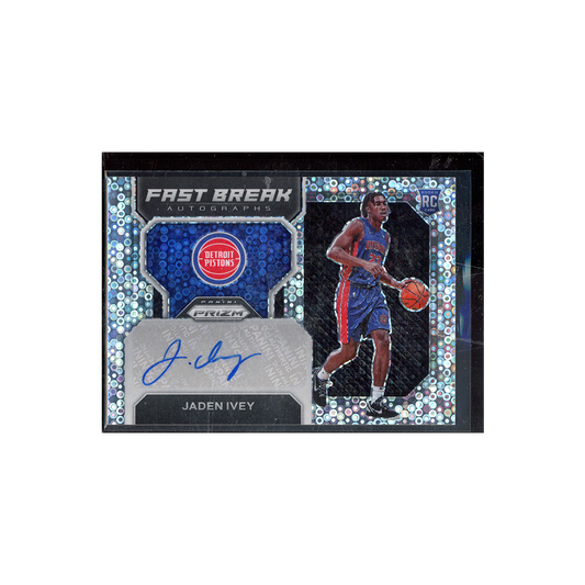 Jaden Ivey 2022-23 Panini Prizm Basketball Fast Break Rookie Auto