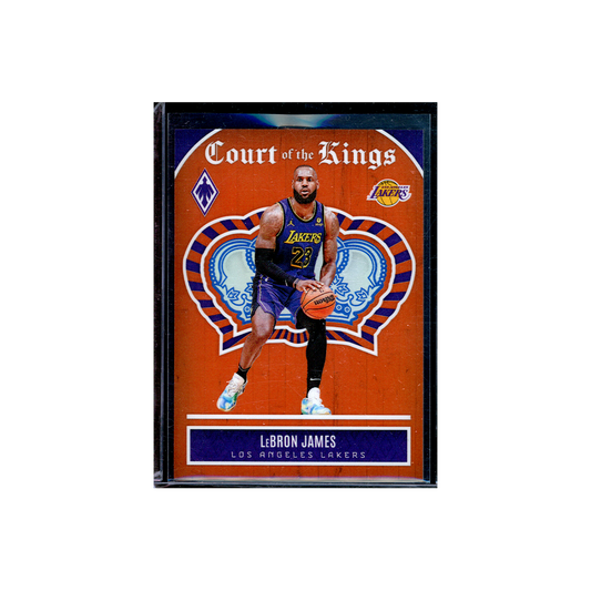 LeBron James 2023-24 Panini Phoenix Basketball Court of the Kings Orange /49