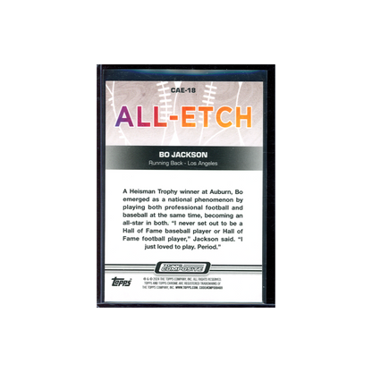 Bo Jackson 2023 Topps Composite Football All-Etch Chrome Gold /50