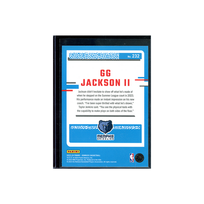 GG Jackson II 2023-24 Panini Donruss Basketball Rated Rookie Red International
