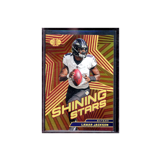 Lamar Jackson 2023 Panini Illusions Football Shining Stars /75