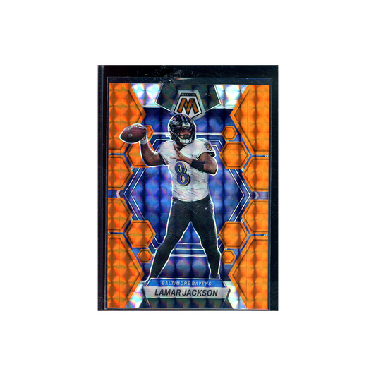 Lamar Jackson 2023 Panini Mosaic Football Orange /199