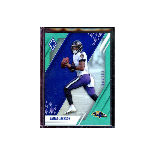 Lamar Jackson 2021 Panini Phoenix Football Teal /150