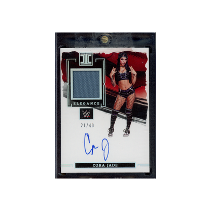 Cora Jade 2023 Panini Impeccable WWE Elegance Patch Auto /49