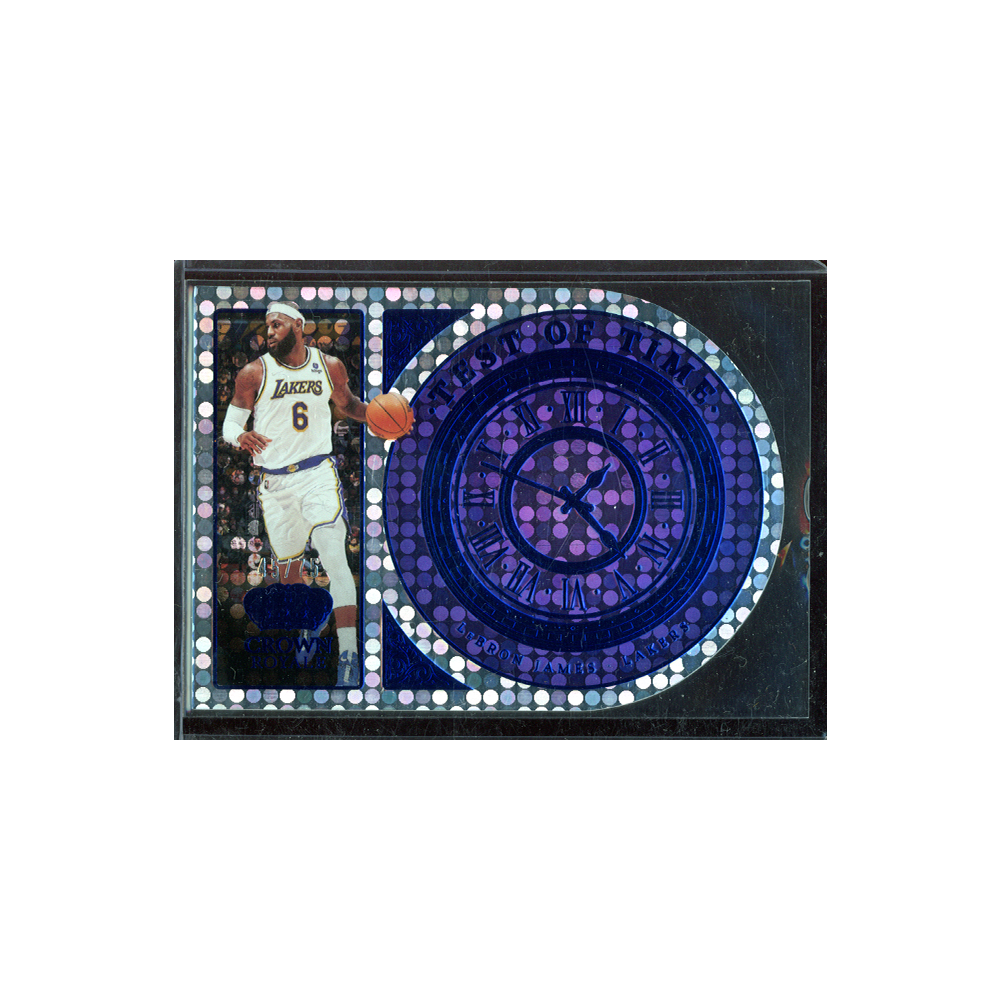 Lebron James 2021-22 Panini Crown Royale Basketball Test of Time /75 #1
