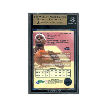 LeBron James 2004-05 E-Topps Limited Edition Refractor /2000 BGS 9.5