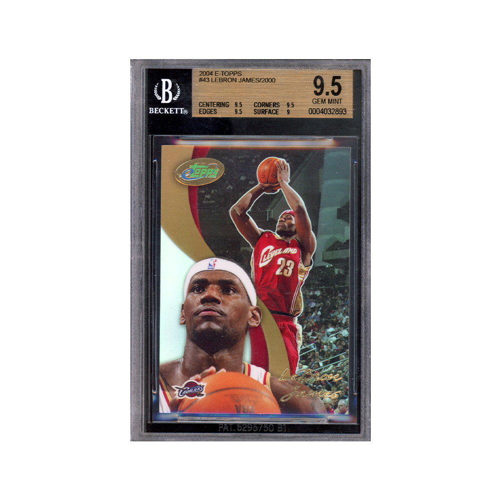 LeBron James 2004-05 E-Topps Limited Edition Refractor /2000 BGS 9.5