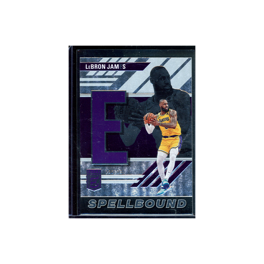 Lebron James 2023-24 Panini Donruss Elite Basketball Spellbound "E"