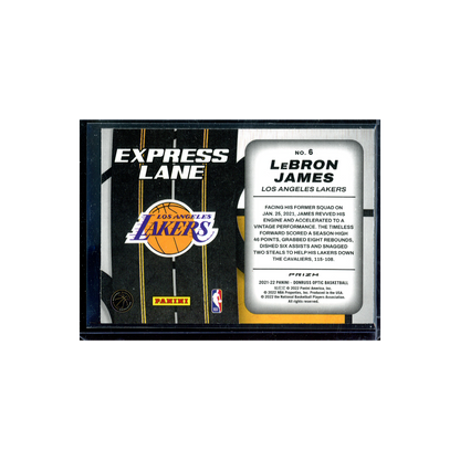 LeBron James 2021-22 Panini Donruss Optic Basketball Express Lane Holo
