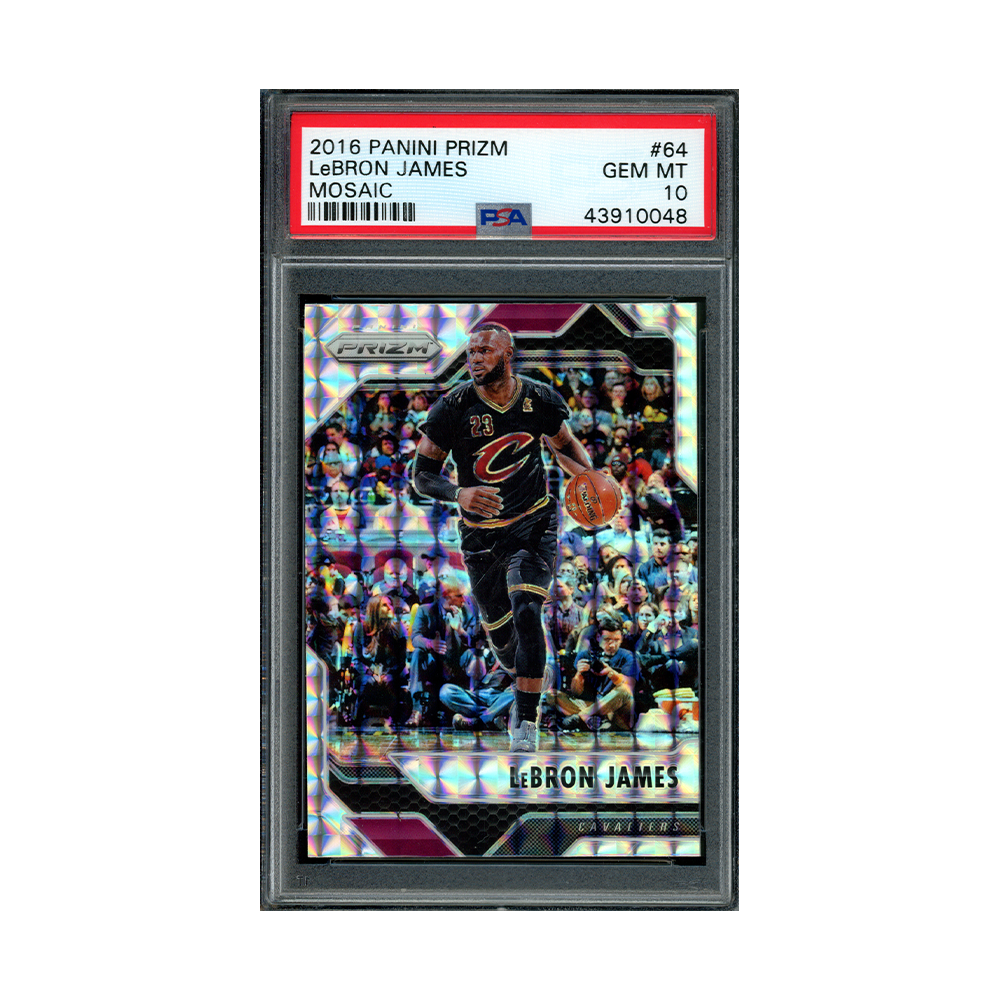 LeBron James 2016-17 Panini Prizm Basketball Mosaic PSA 10