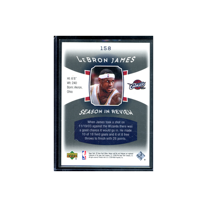 LeBron James 2004 Upper Deck Season in Review /999