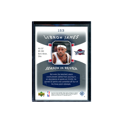 LeBron James 2004 Upper Deck Season in Review /999