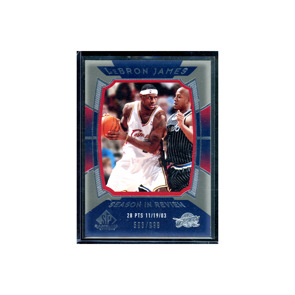 LeBron James 2004 Upper Deck Season in Review /999