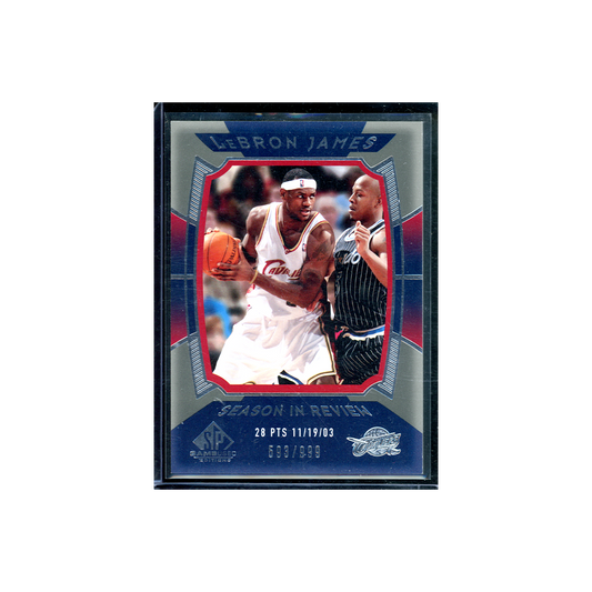 LeBron James 2004 Upper Deck Season in Review /999